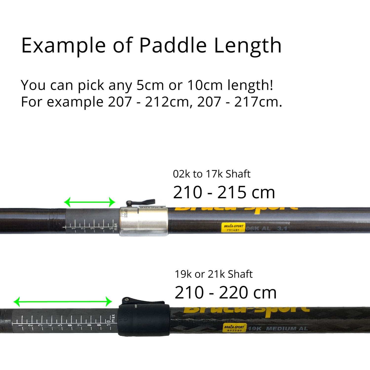 custom carbon shafts for kayak wing paddles
