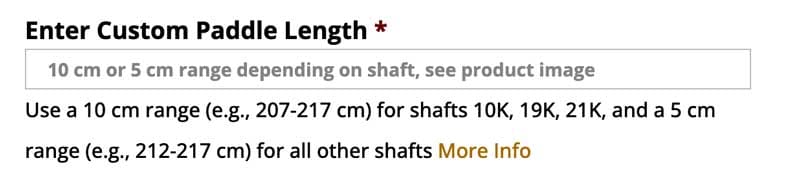 paddle-length-entry